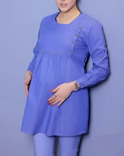 تونیک بارداری و شیردهی جین کاغذی - تصویر اصلی