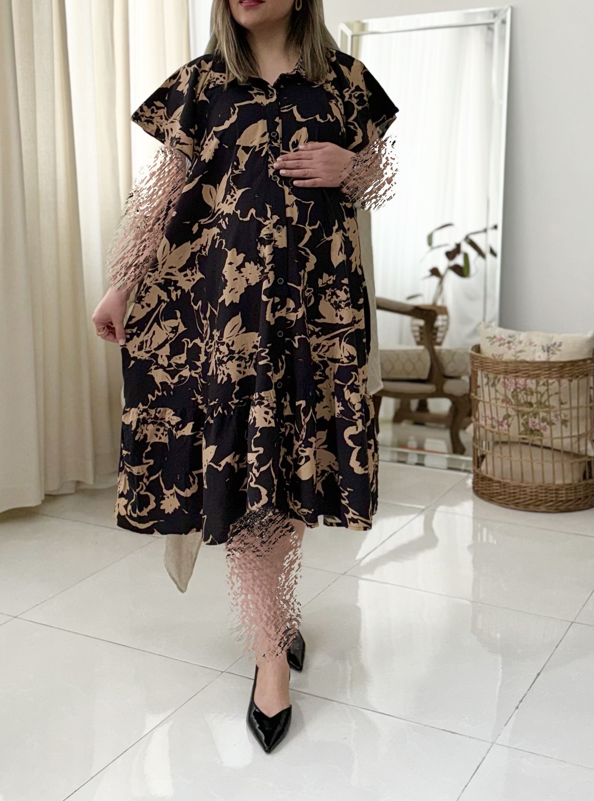 پیراهن بارداری و شیردهی مدل مهر