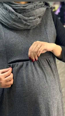 پیراهن و کت بارداری و شیردهی مدل آذر
