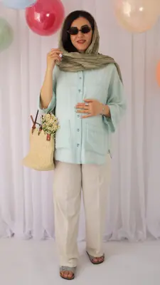 شومیز بارداری و شیردهی مدل مارشمالو