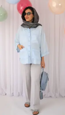 شومیز بارداری و شیردهی مدل مارشمالو